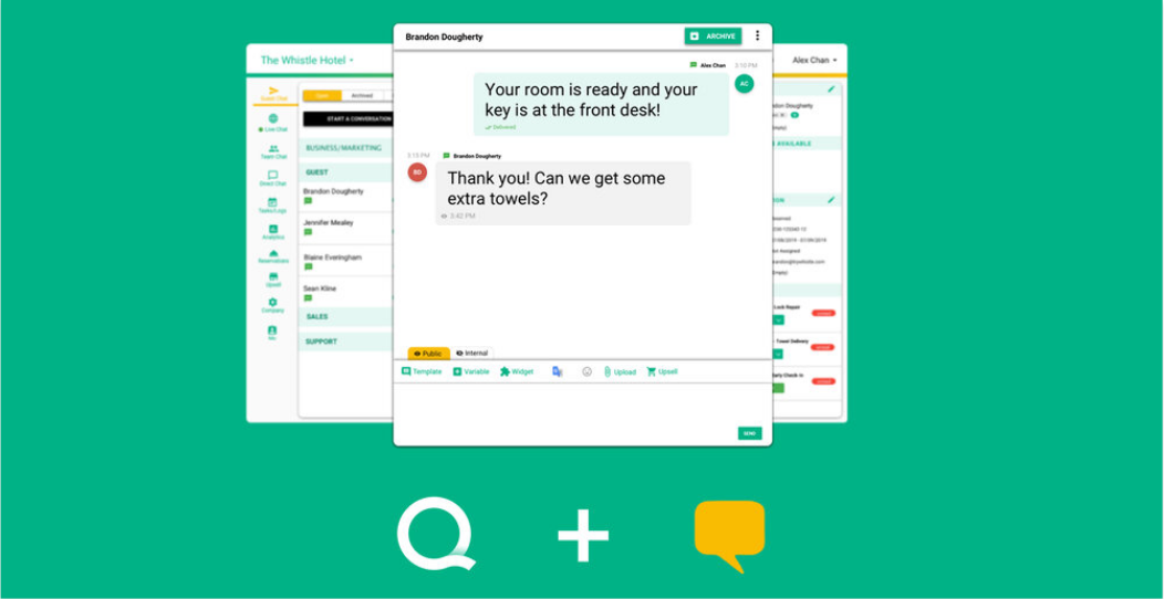 Smarter Team, Happier Guest, Together—Whistle + Quore